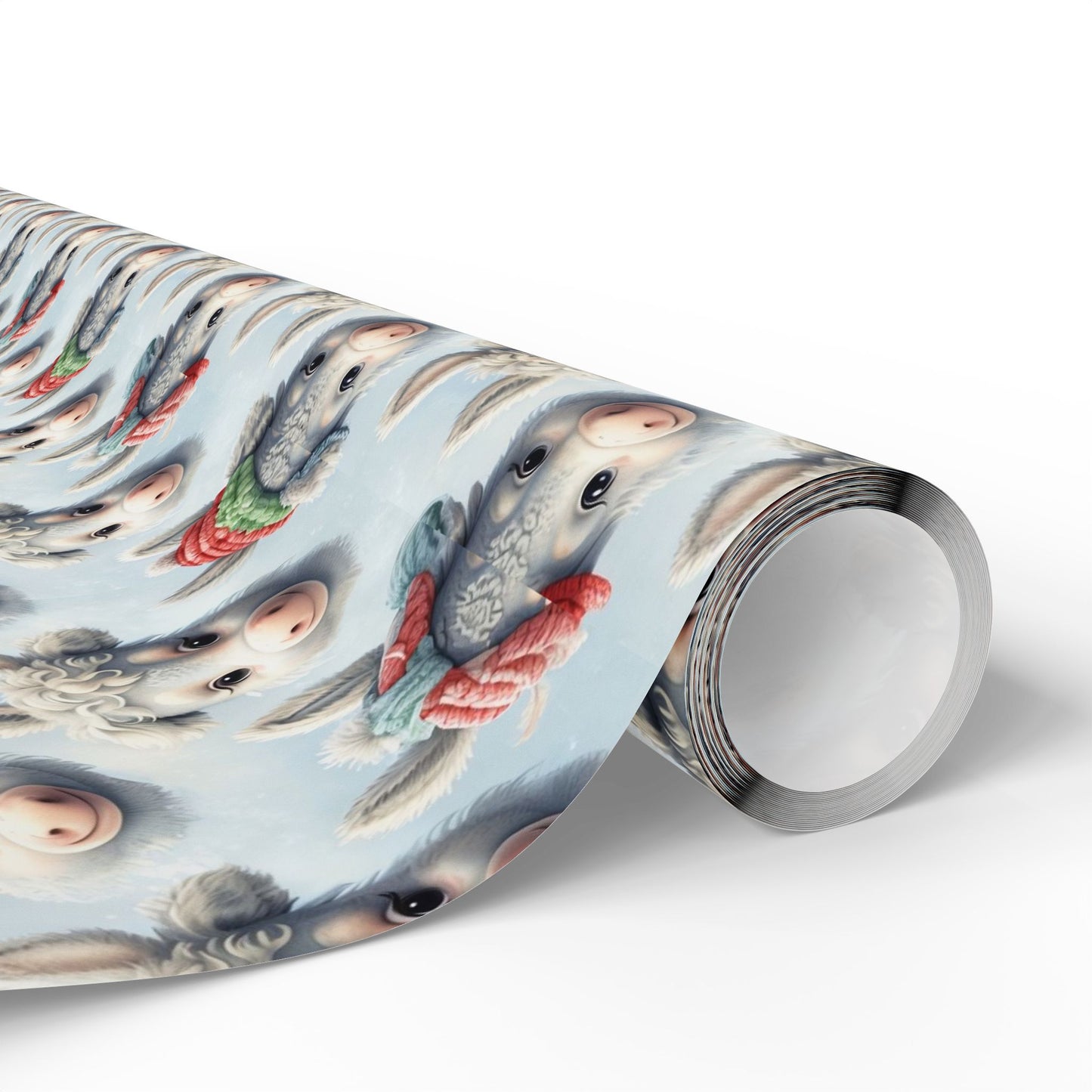 On the Farm with Donkey Wrapping Paper