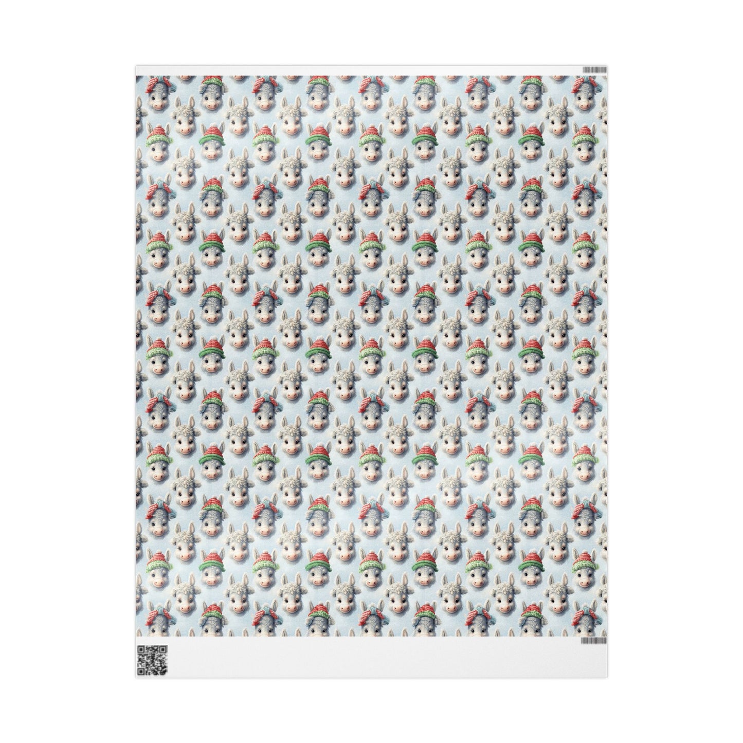 On the Farm with Donkey Wrapping Paper