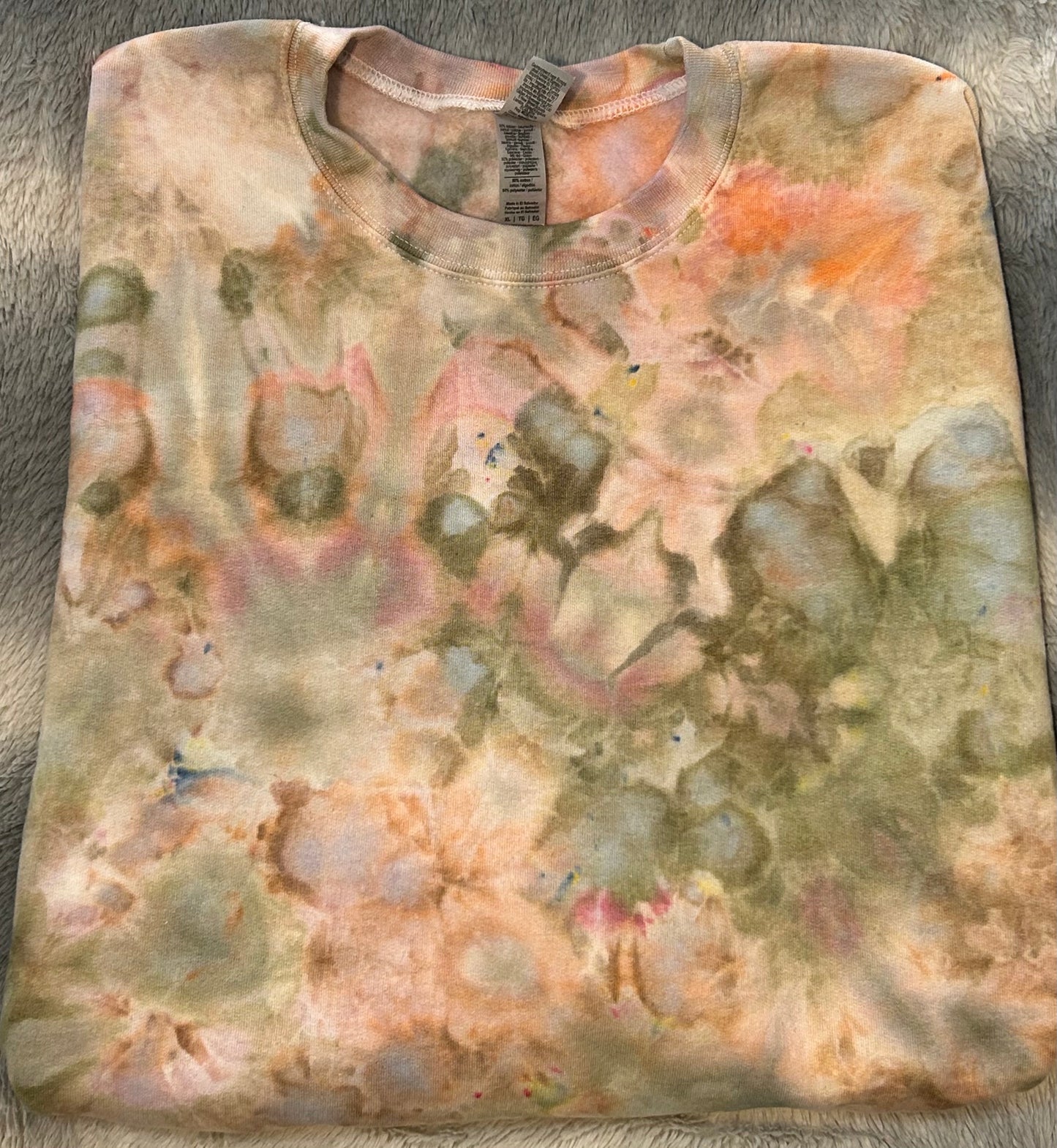CREWNECK- OLIVE GREEN, PEACH, PEARL GRAY