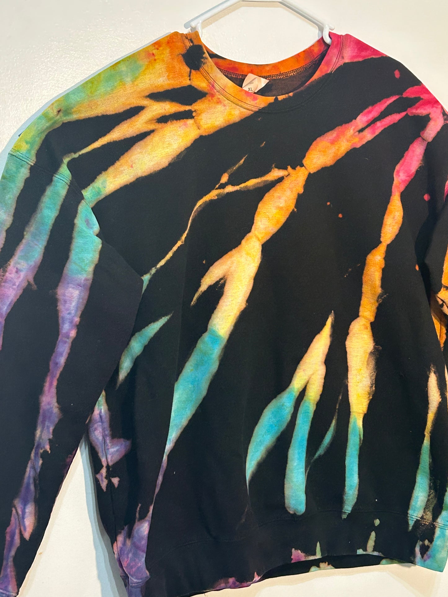 Reverse Tie Dye-Rainbow
