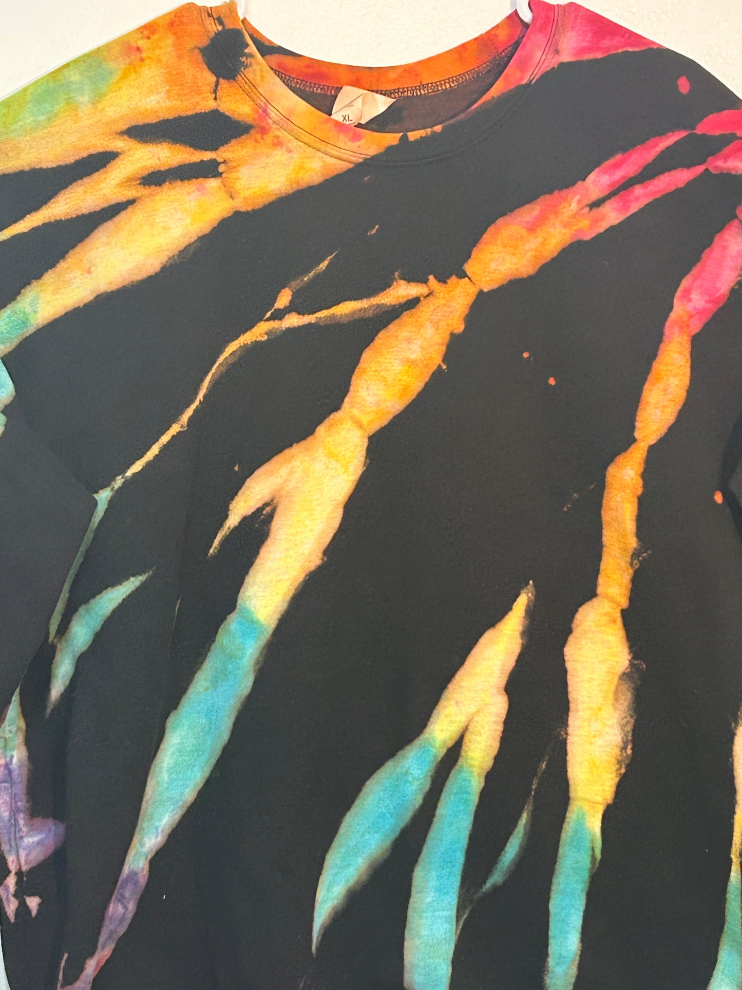 Reverse Tie Dye-Rainbow