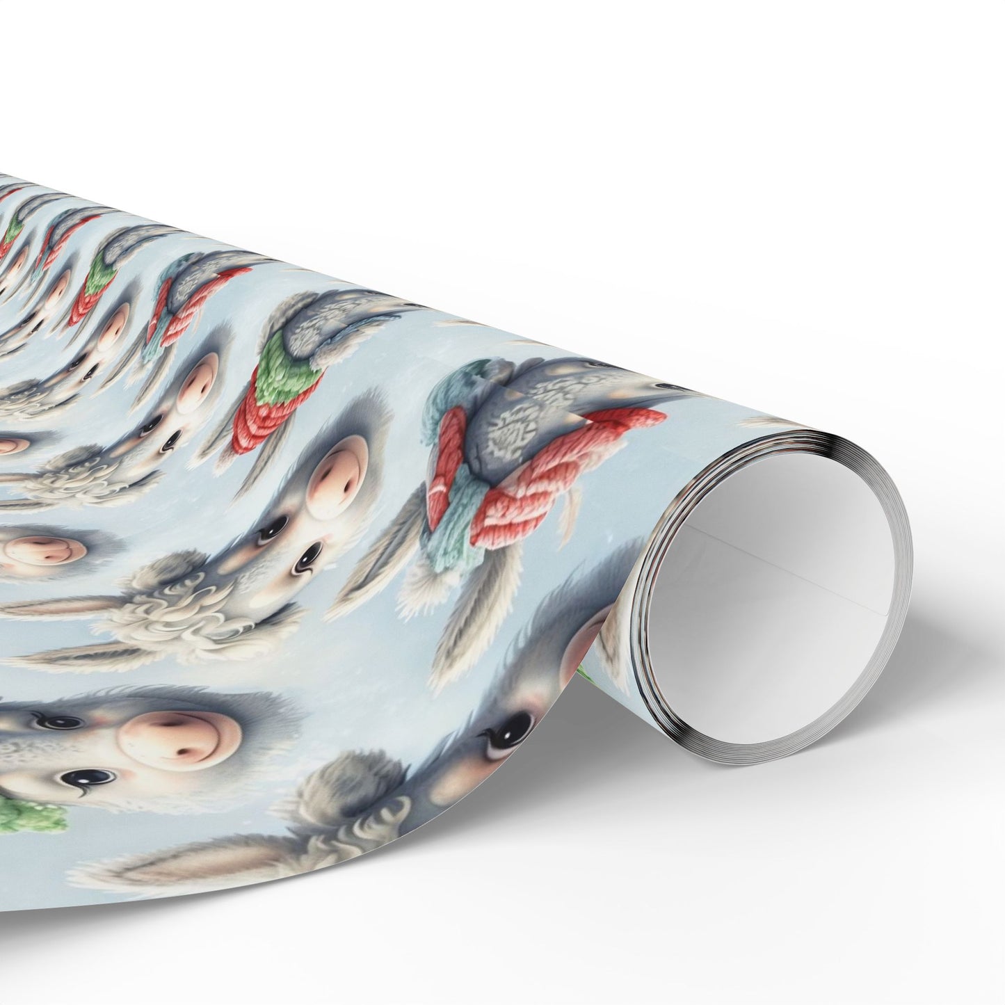 On the Farm with Donkey Wrapping Paper