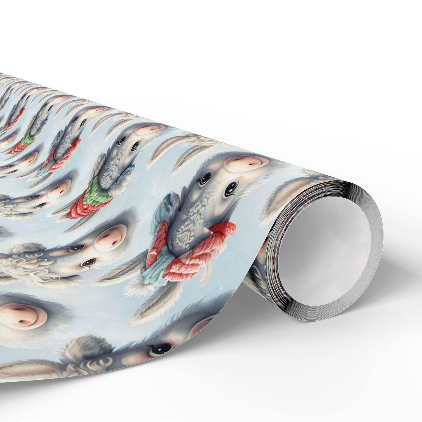 On the Farm with Donkey Wrapping Paper