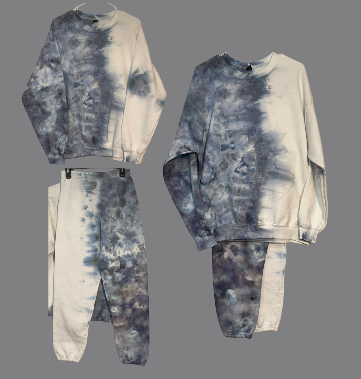 Half and Half Sweatsuit- Wedgewood Blue