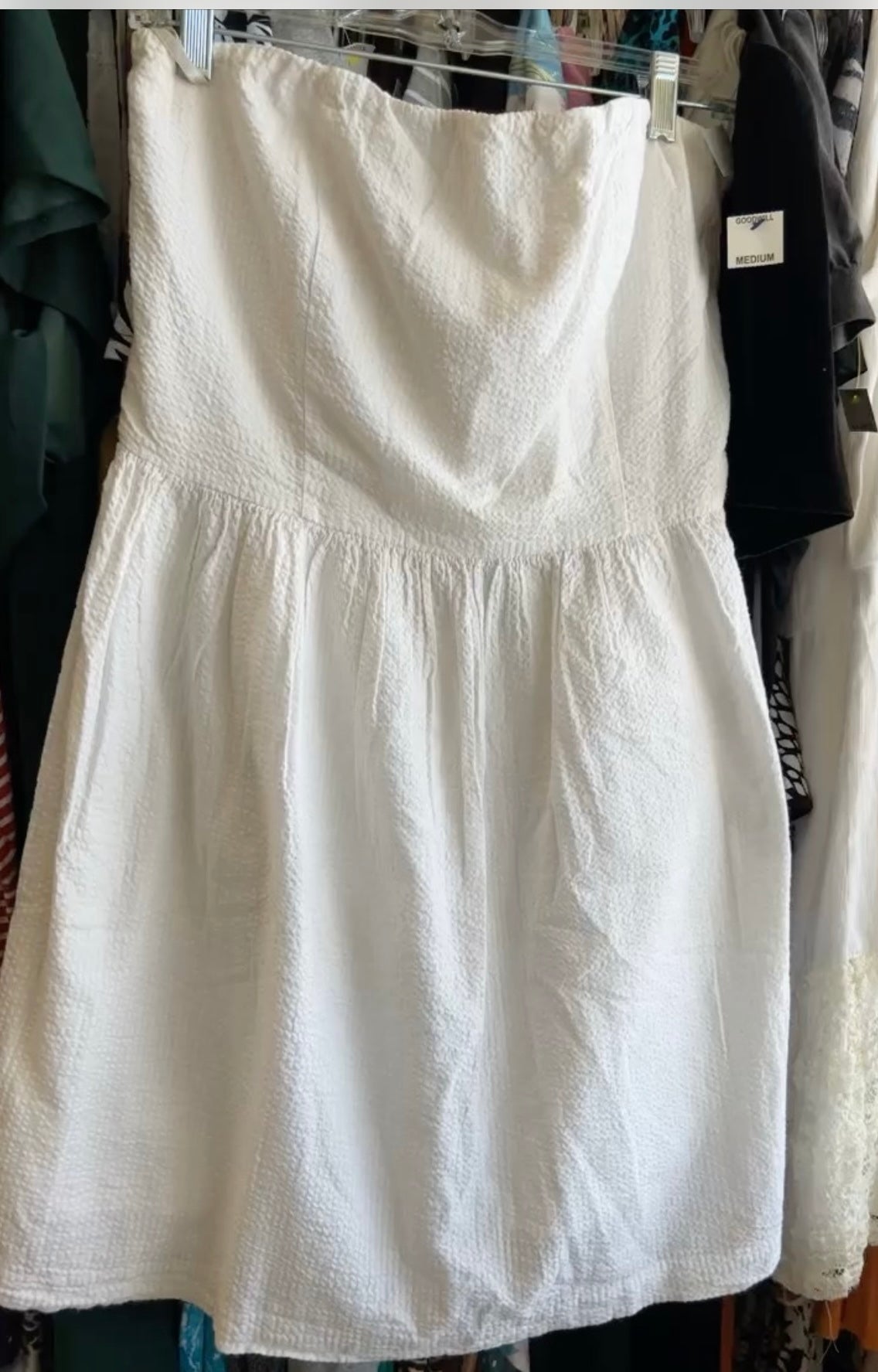 Strapless Dress Ice Dyed