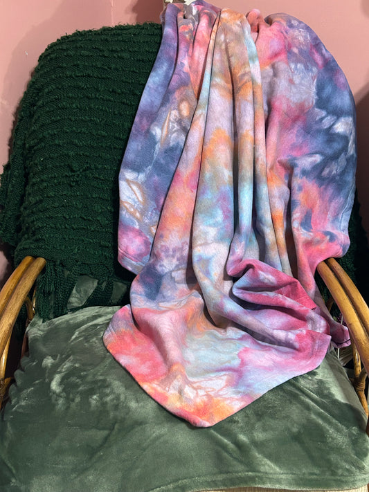 Blushing Skys- Fleece Blanket + Bag Bundle