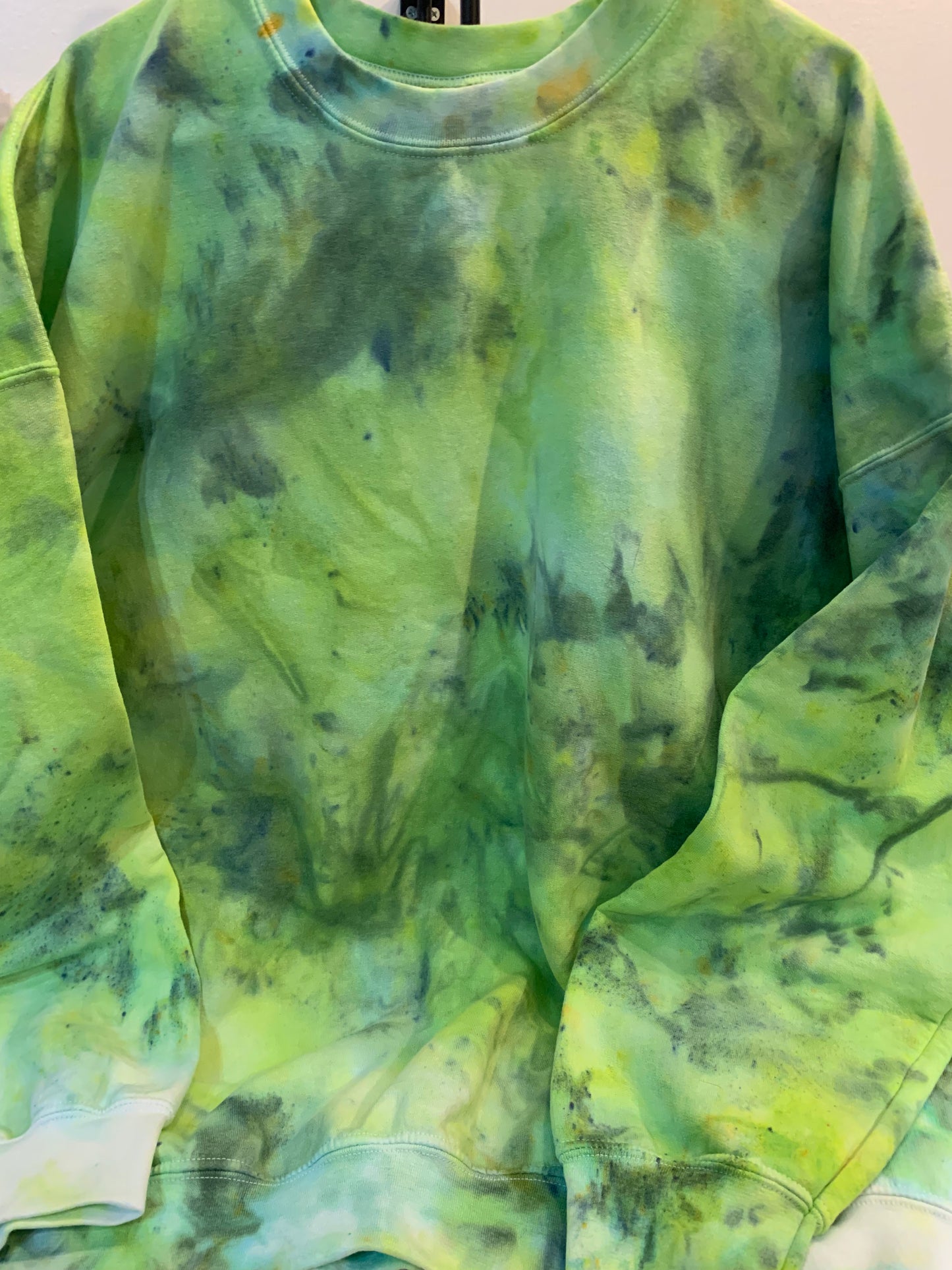 Celadon and Lime Pop Ice Dye