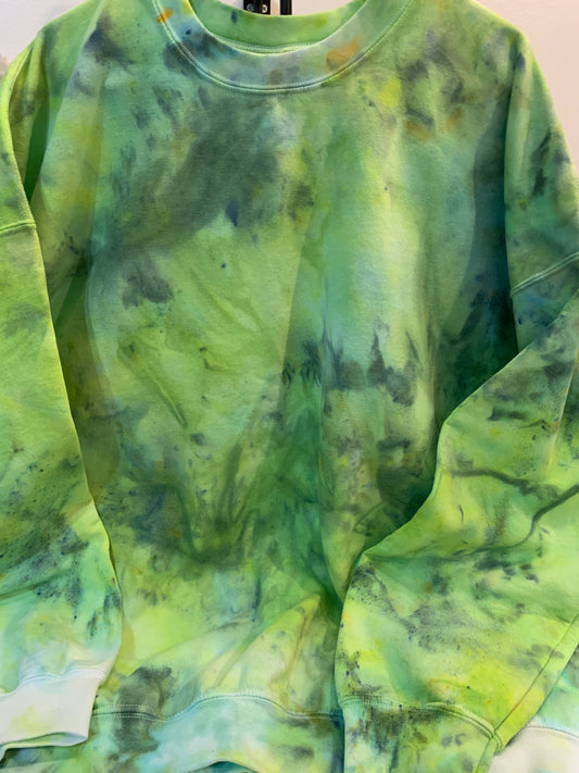 Celadon and Lime Pop Ice Dye