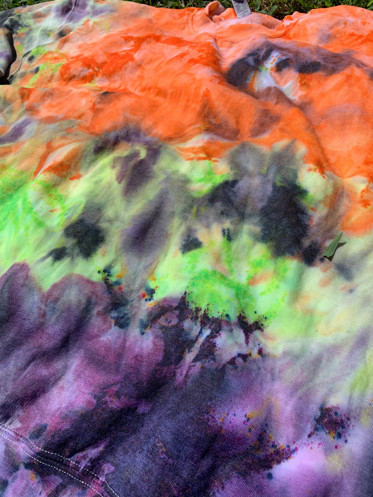Spooky Vibes- Ice Dyed Crewneck
