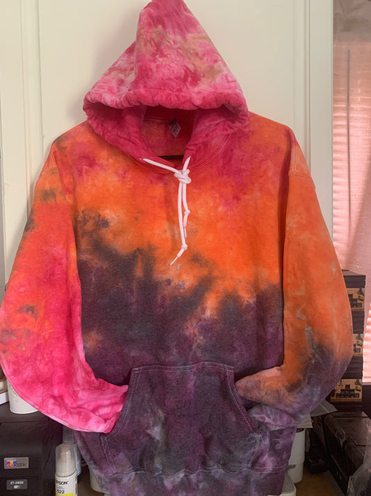 Sunset Hoodie Ice Dye