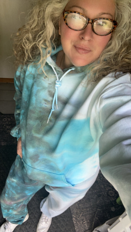 Customize- Ice Dyed 1/2 and 1/2 Sweatsuit