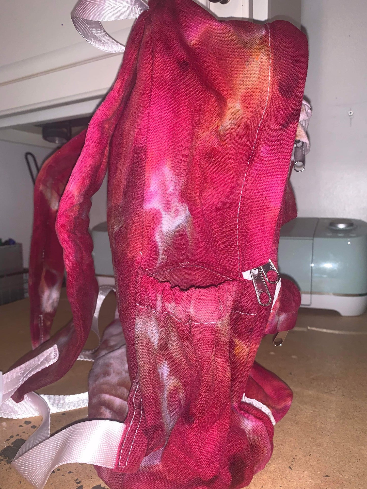 Maroon Ice Dyed Backpack