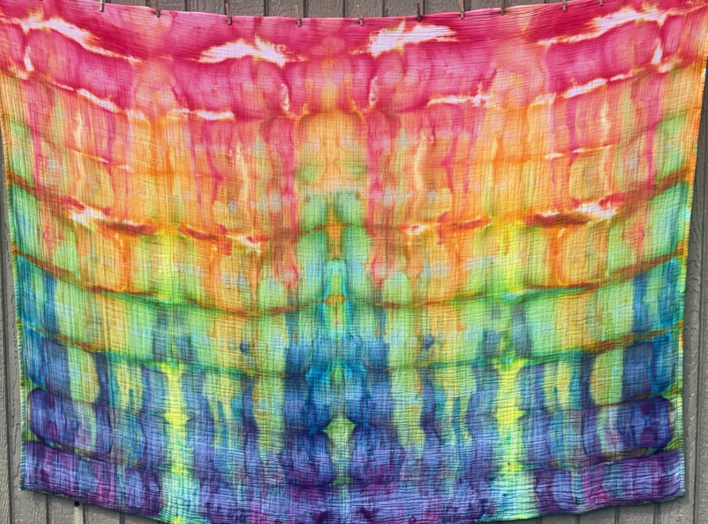 Vivid Cloud- 100% Cotton Muslin Blanket