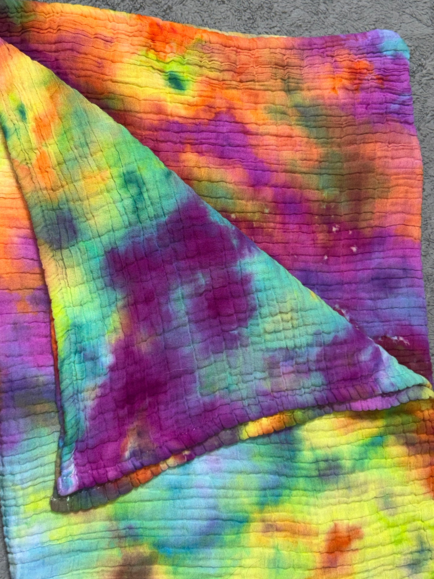 Electric Garden- 100% Cotton Muslin Blanket